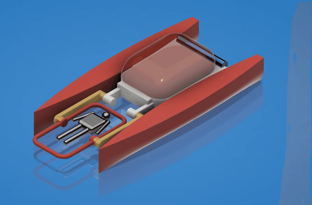 AmphiReach render highlighting the recovery pod